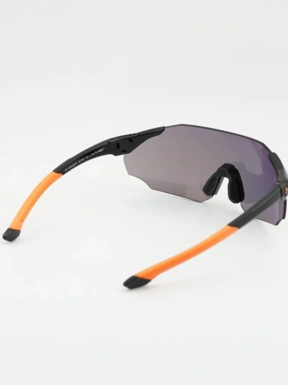 Under Armour UA HAMMER/F 0807 50 Sunglasses Black Shield Frame, Orange Lenses